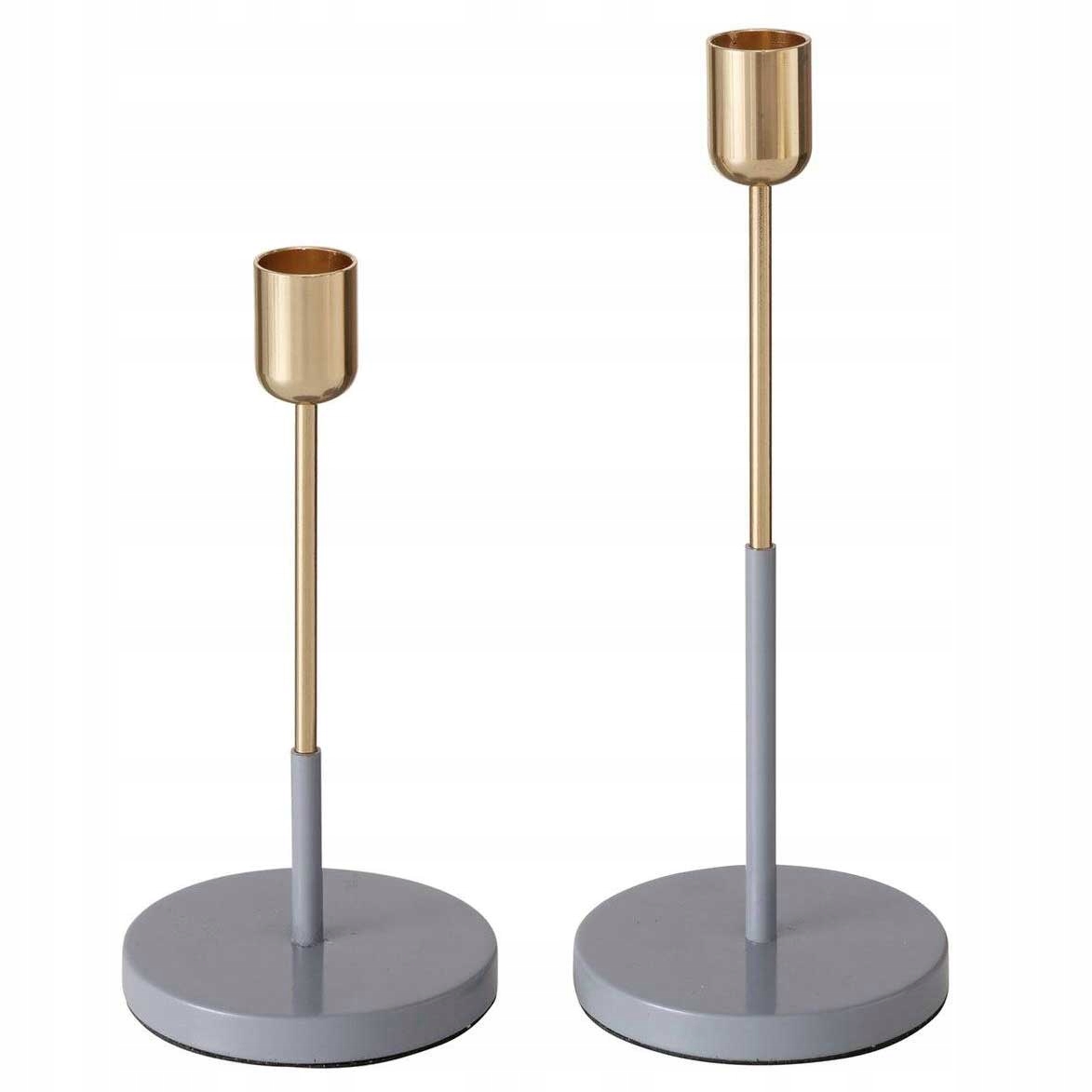 Kovové svícny na jednu svíčku Telmo, 2 kusy