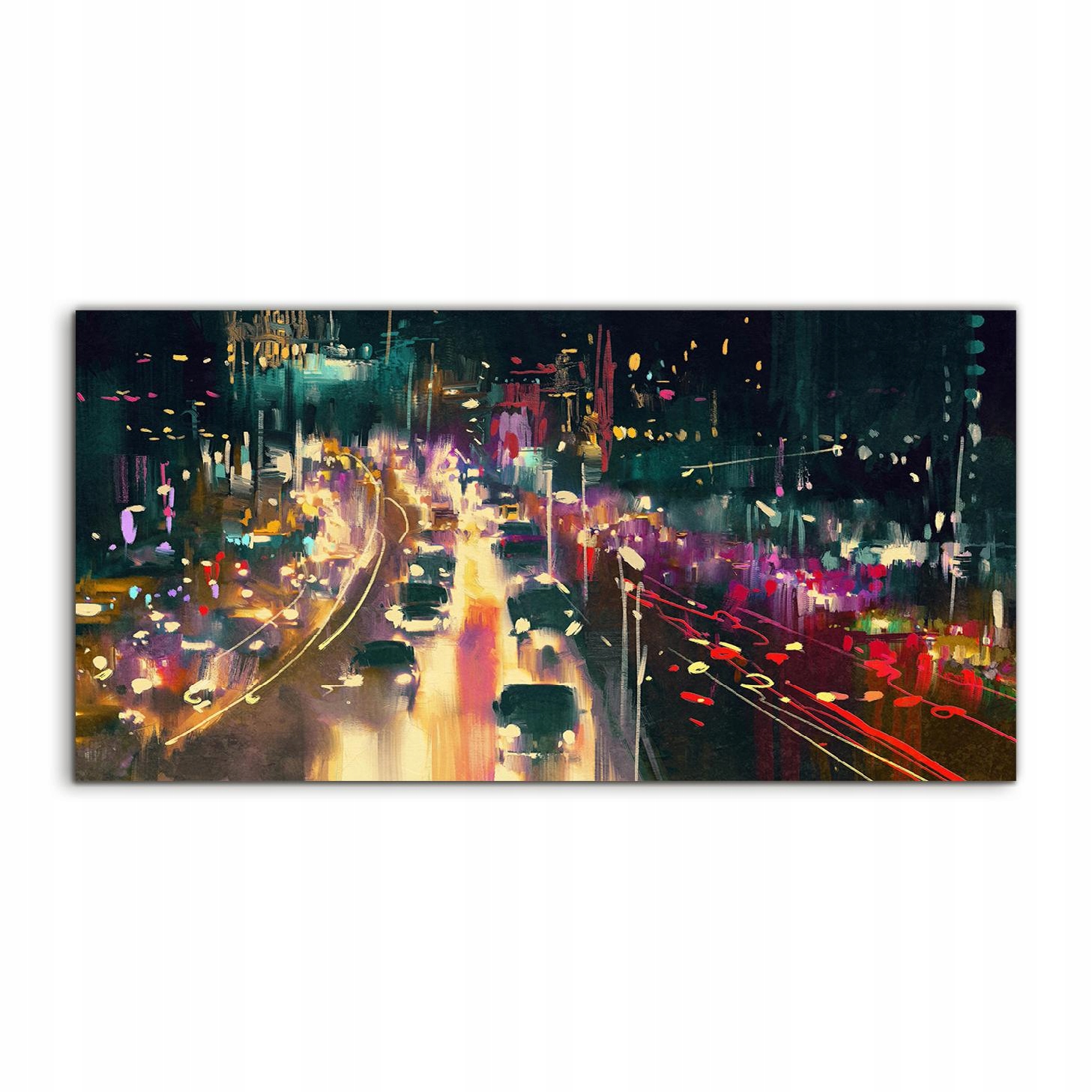 Akrylový fotoobraz 100x50 na stenu Svetlo Ulice Noc