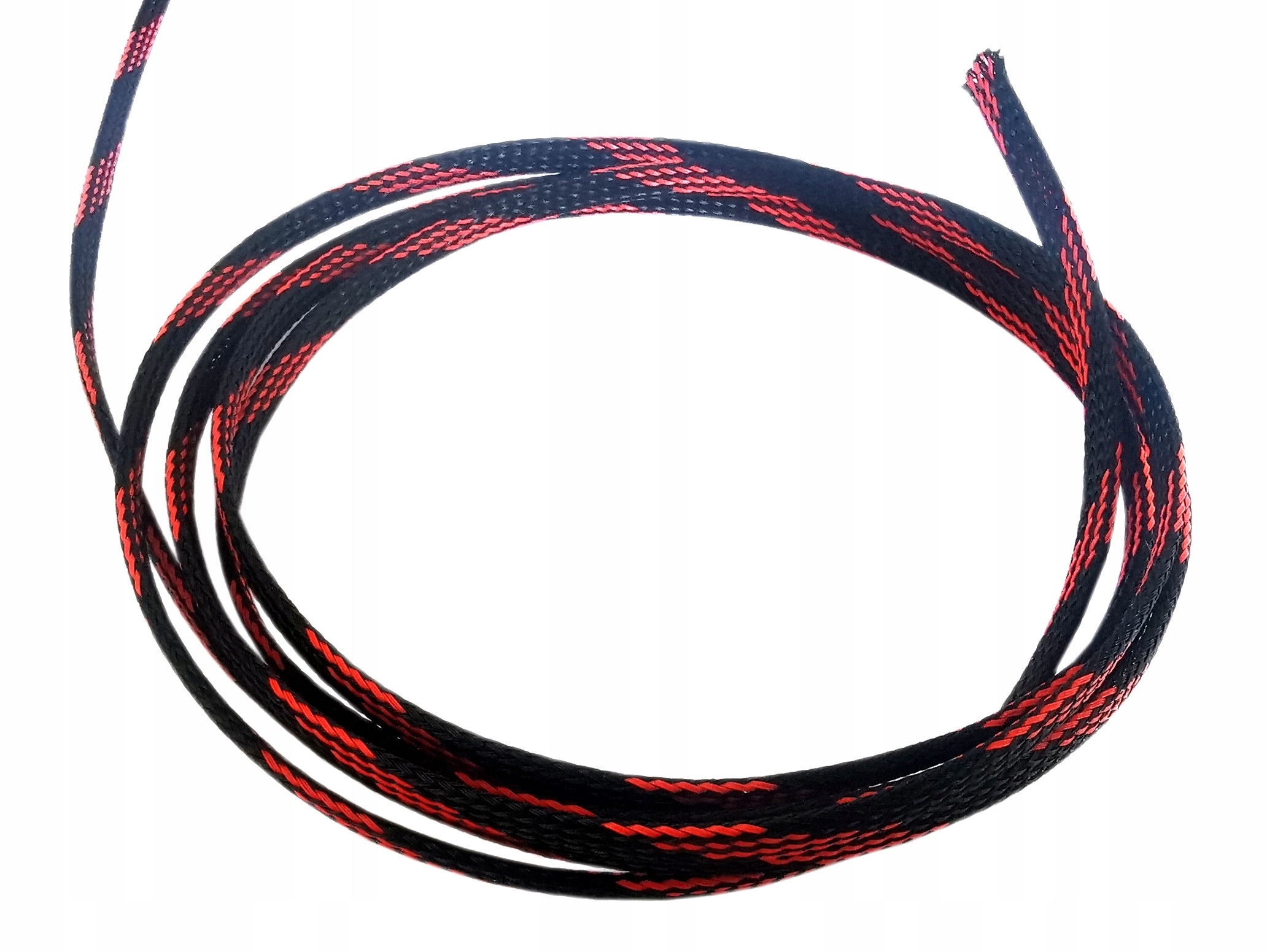 Oplot poliestrowy 6mm/12mm czarno czerwony