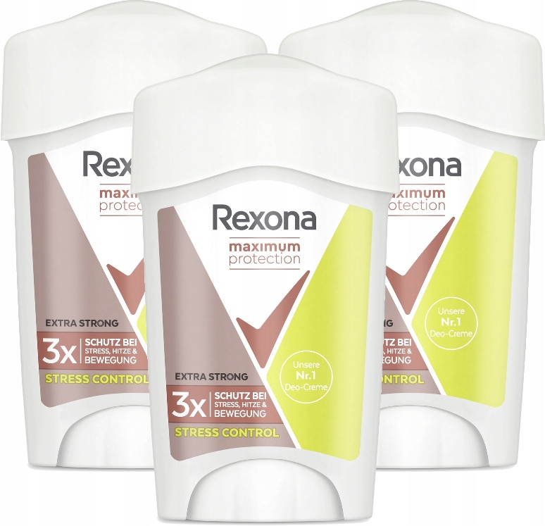 Rexona Maximum Protection Stress Control antiperspirant stick 45ml x 3