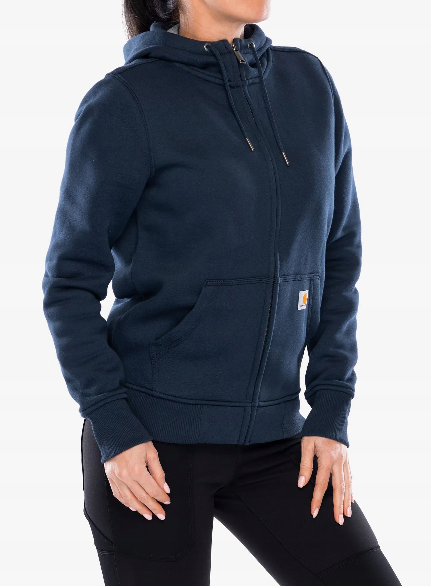 Dámská Mikina Carhartt Clarksburg Zip tmavě modrá velikost S