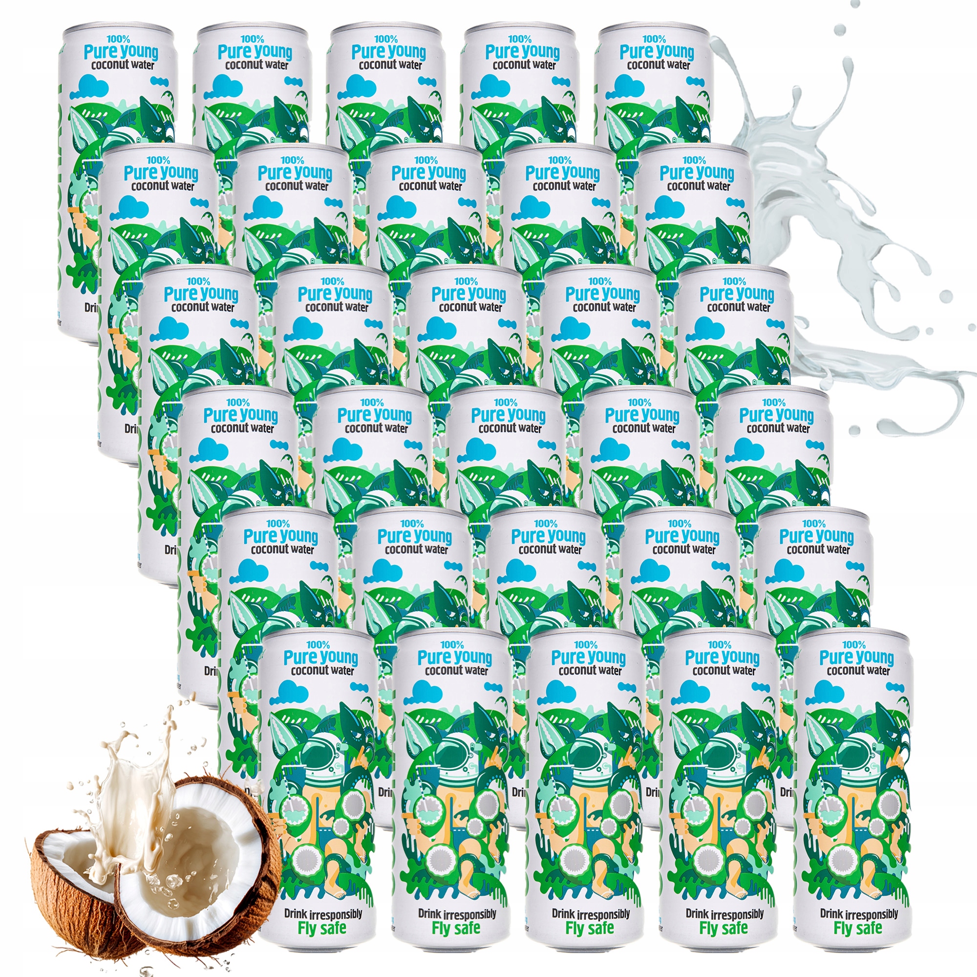 Coconaut Woda kokosowa z młodego kokosa Zestaw 30 x 320ml