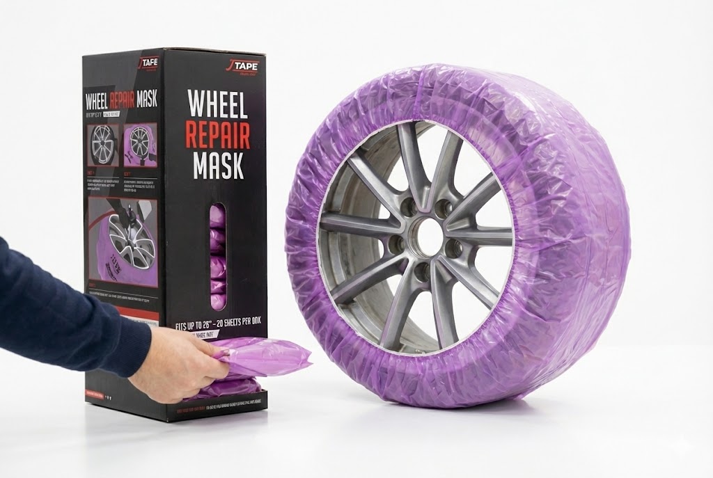 Folia ochronna naprawcza na felgi koła maskowanie przy lakierowaniu JTAPE