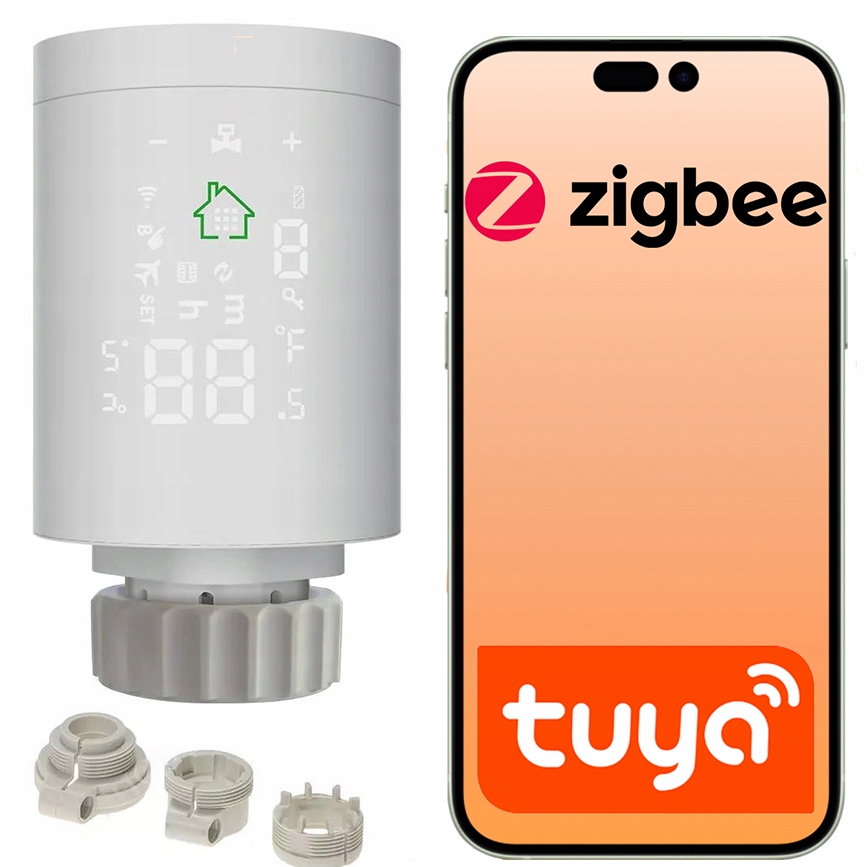 Smart Termostatická Kartuše ZigBee Tuya M30 na radiátor