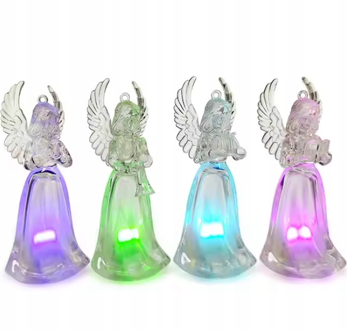 FIGURKA FIGURA ANIOŁ ANIOŁEK LED PLASTIKOWA SUPER OZDOBA ŚWIECĄCA Materiał dominujący tworzywo sztuczne