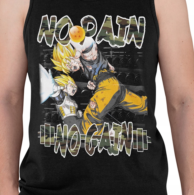 TANK TOP DRAGONBALL DBZ NO PAIN 2 Marka inna