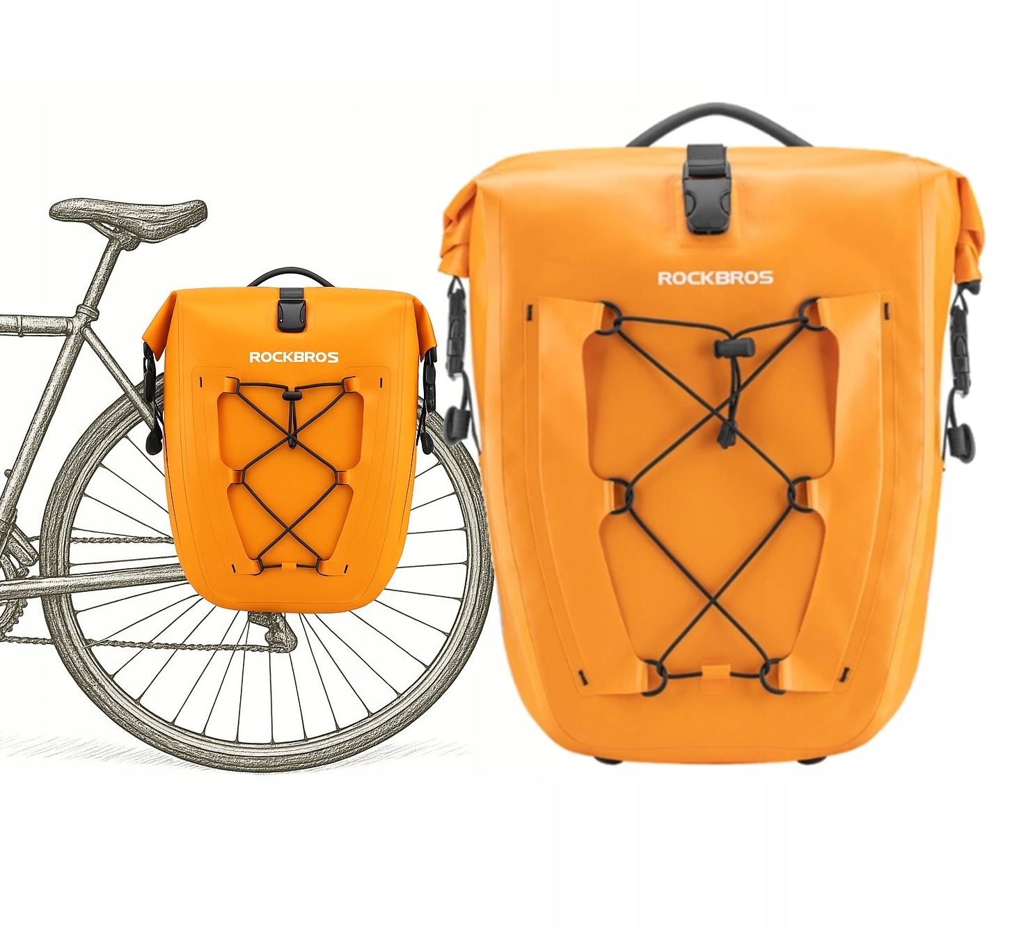 Taška Cyklistická Brašna nosič Voděodolná 25 l RockBros ZR26