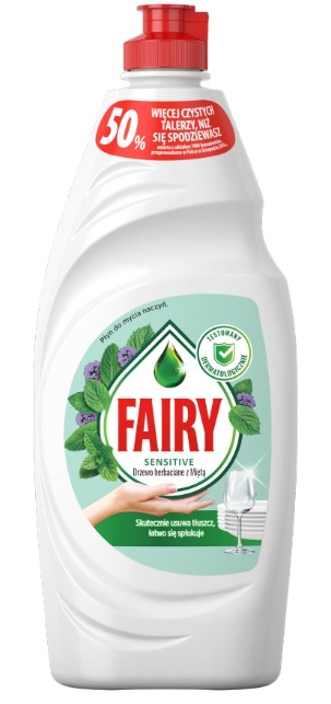 

Fairy Sensitive Płyn do Mycia Naczyń Mięta 450ml