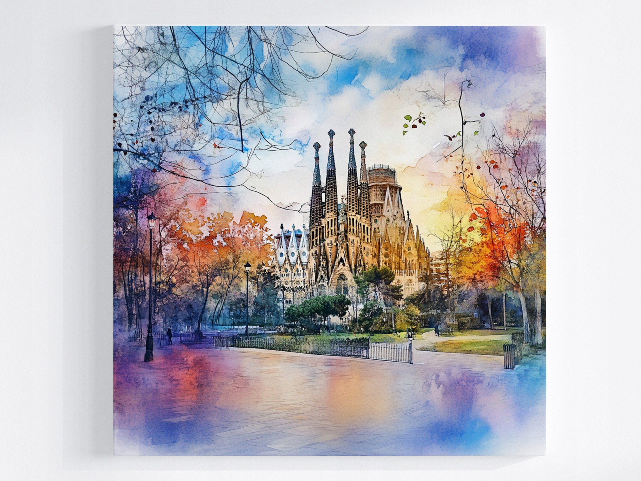 Obraz Na Plátně Canvas Město Barcelona Katedrála Sagrada Familia 60x60