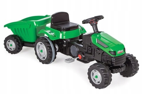Traktor Na Pedały Z Przyczepą Dla Dzieci Zielony Artyk