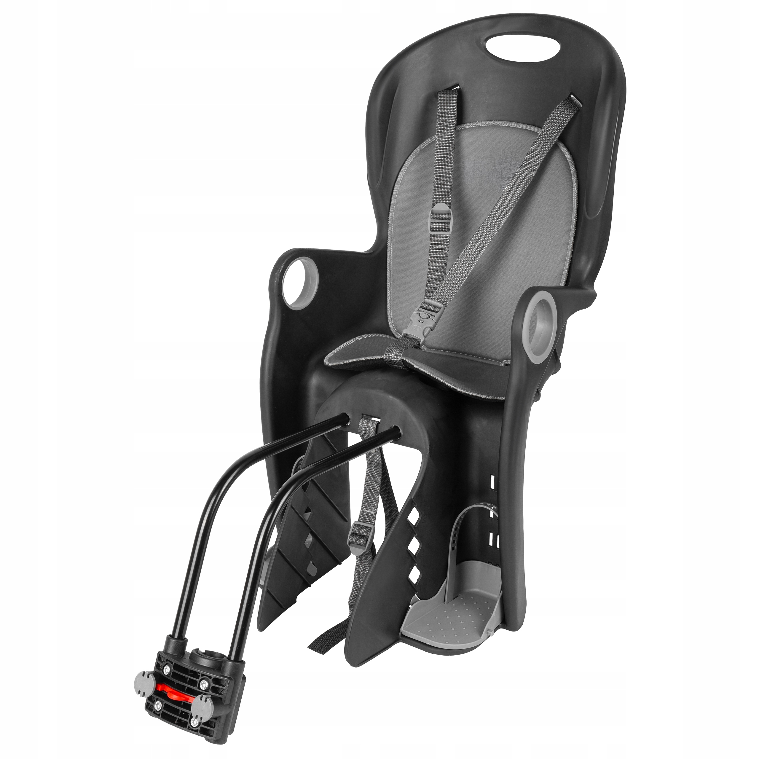 Zadní cyklosedačka do rámu pro děti na kolo, pásy do 22 kg