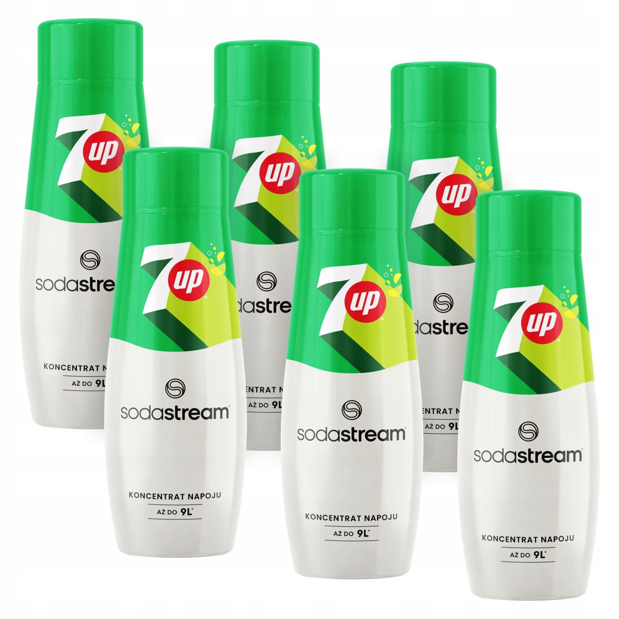 Sada sirupů do saturátoru Sodastream 7up koncentrát 6 x 440 ml