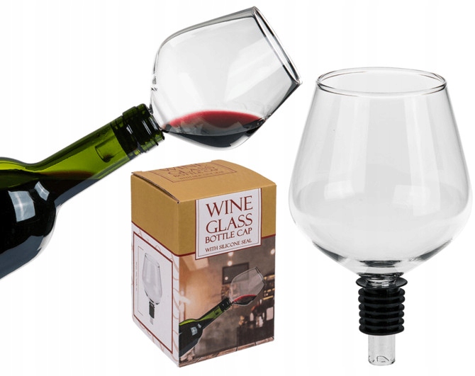 

Wkręcany Kieliszek na butelkę wina Gadżet