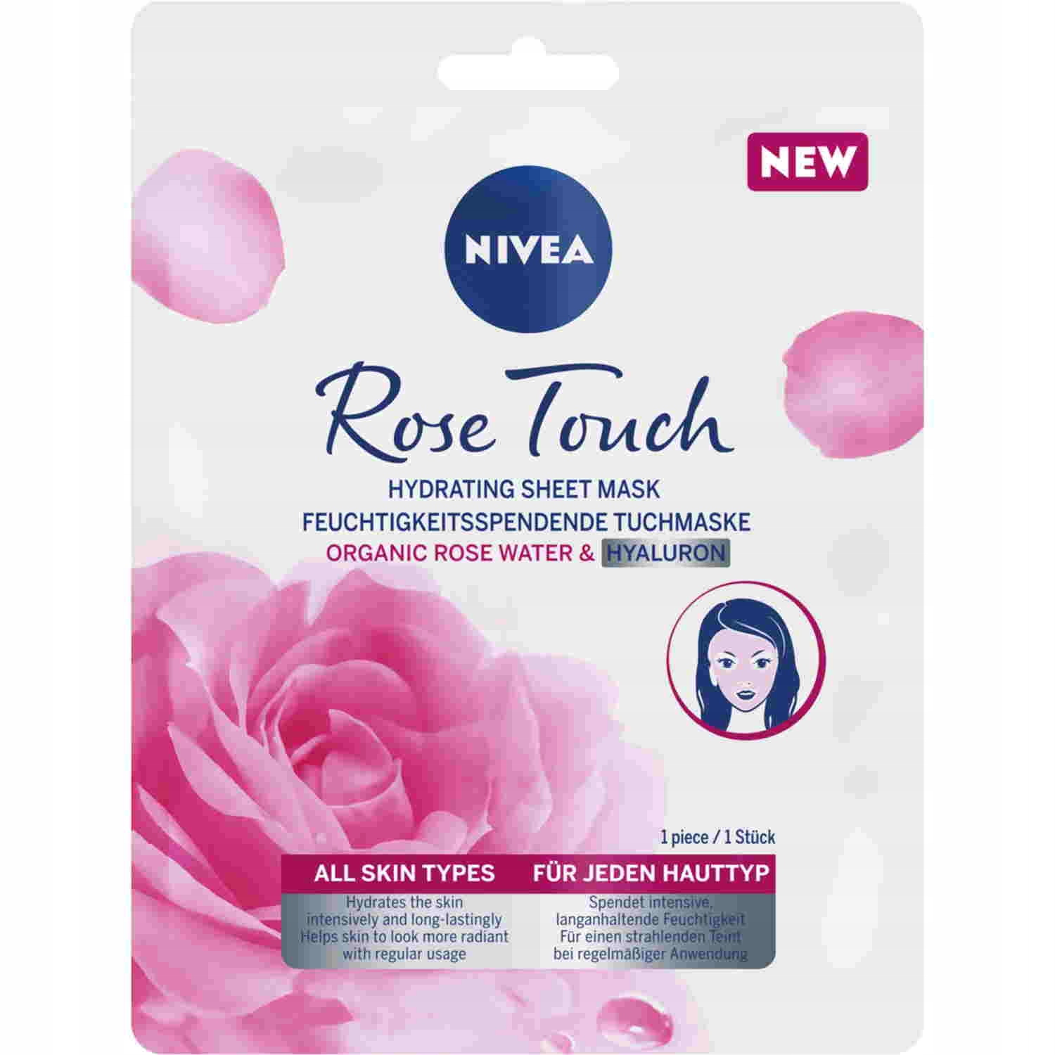 

Nivea Rose Touch Maska w Płachcie Nawilżająca