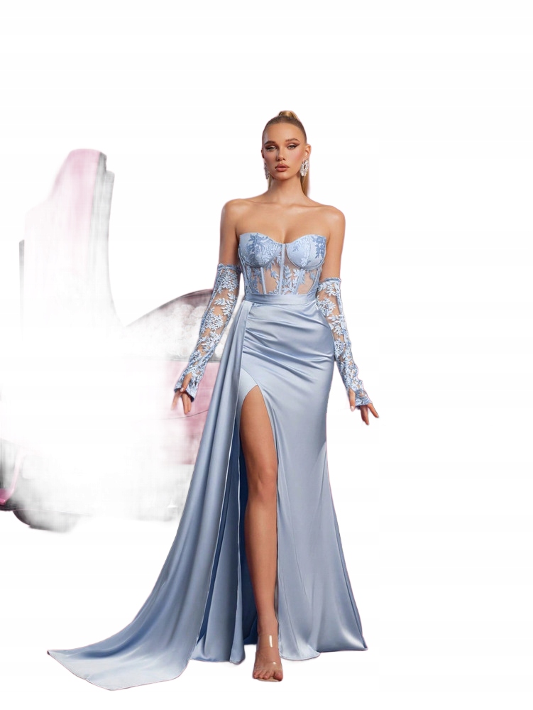 Shein Saténová Šaty S Krajkovým Spodním Dílem XL 2BB