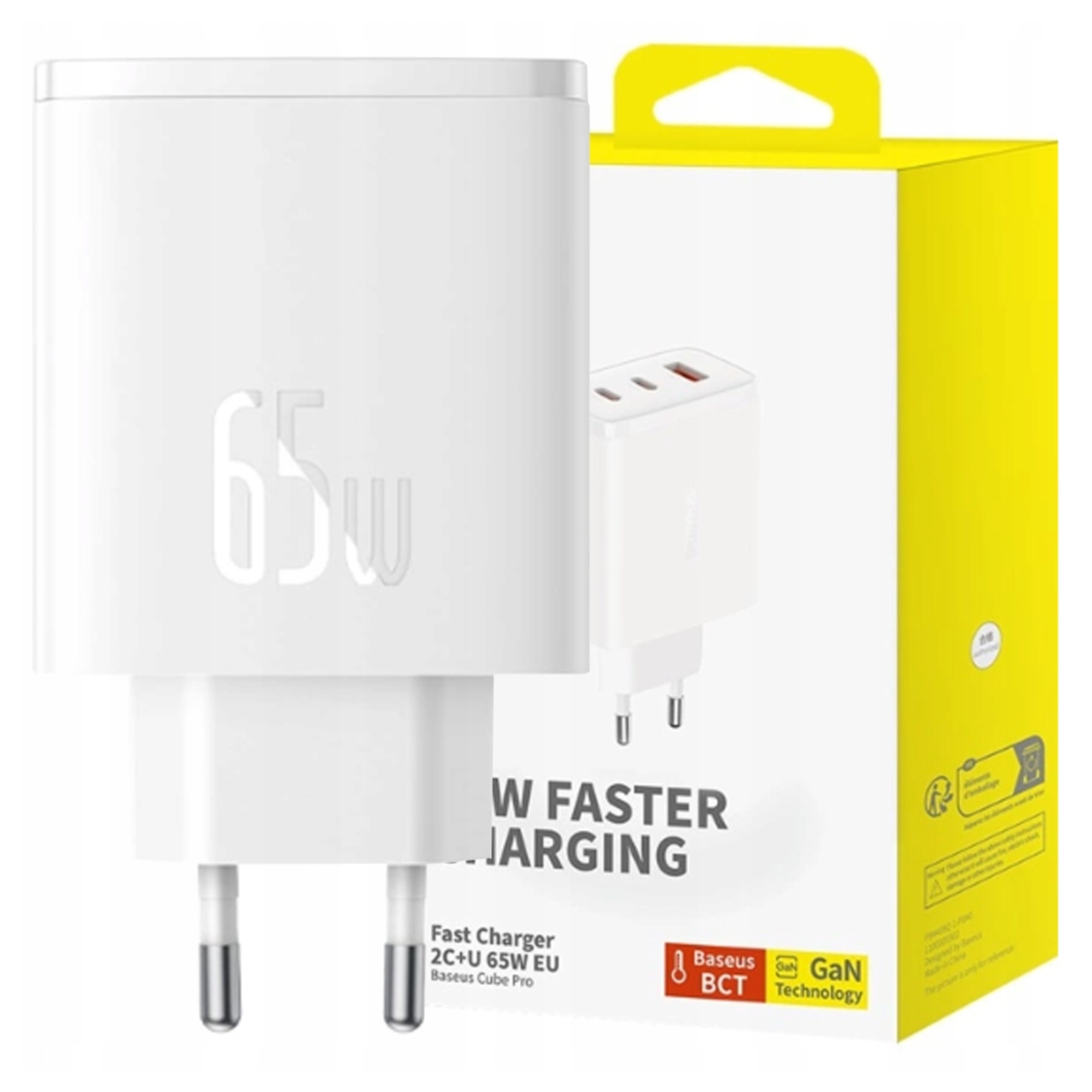 Baseus Ładowarka Sieciowa 2XUSB-C Usb Do Iphone Macbook Szybkie Ładowanie