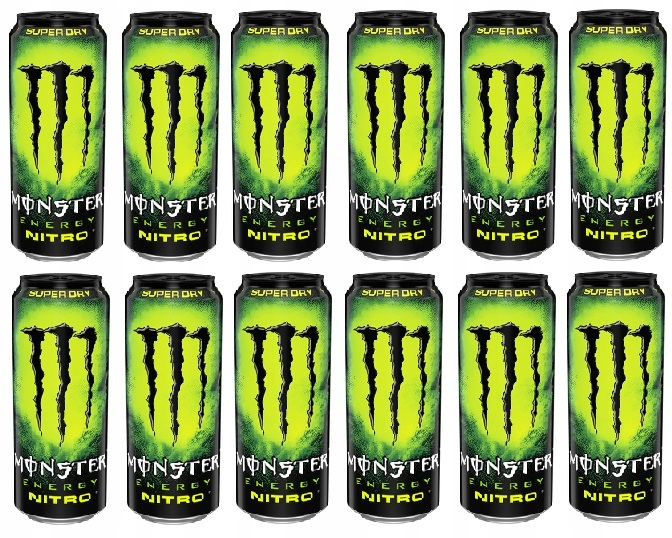 12x 500ml Monster Energy Nitro Dry Zgrzewka