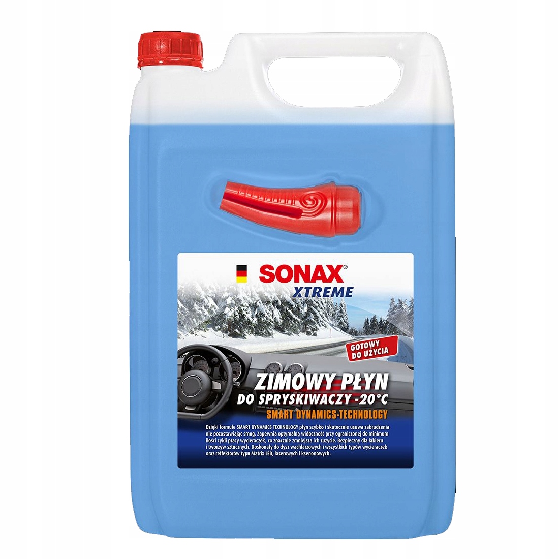 SONAX XTREME ZIMOWY PŁYN DO SPRYSKIWACZY -20C 4L
