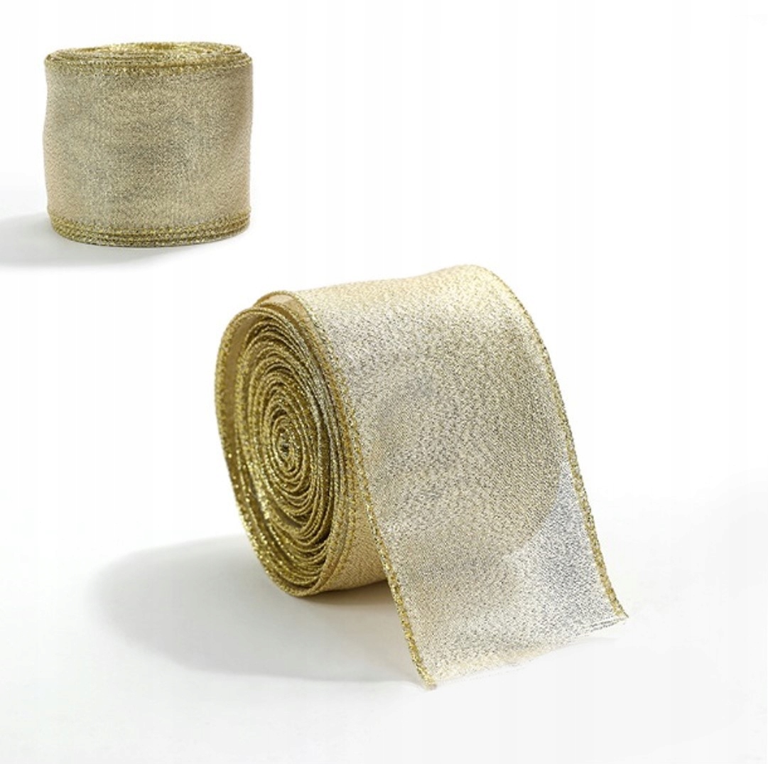 WSTĄŻKA TAŚMA DEKORACYJNA OZDOBNA ŚWIĄTECZNA ŁAŃCUCH NA CHOINKĘ 2m Marka Ecarla