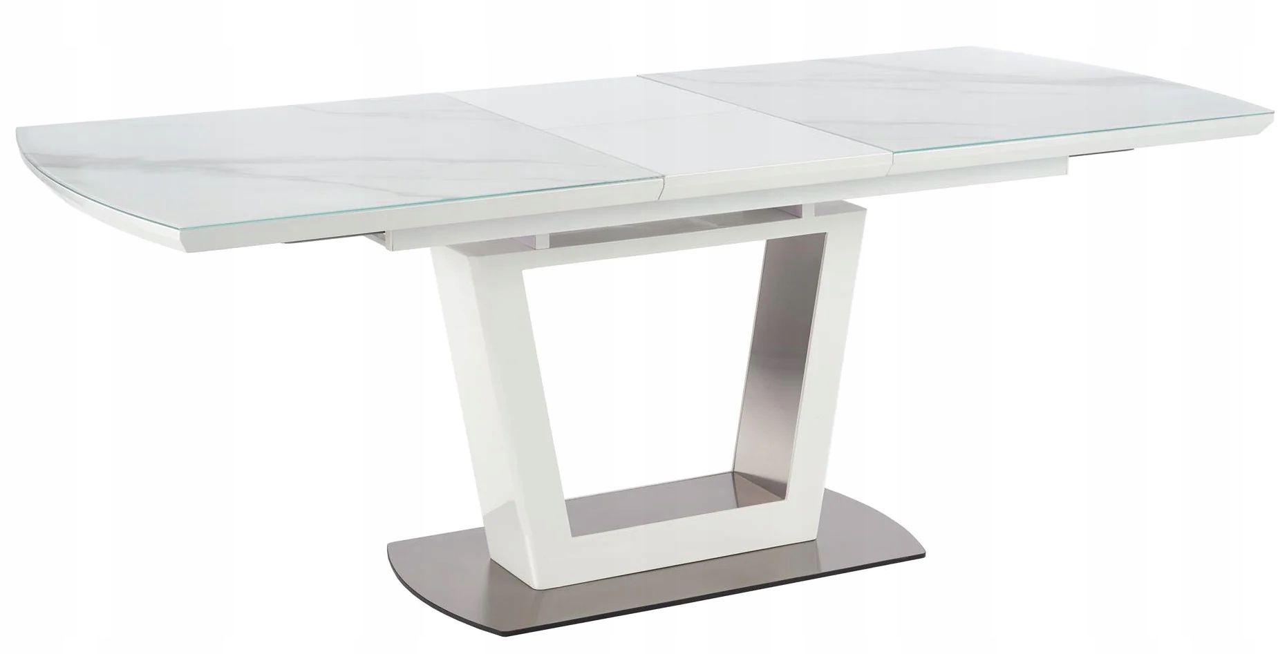 Stół Rozkładany Glamour BLARO Biały Marmur Halmar