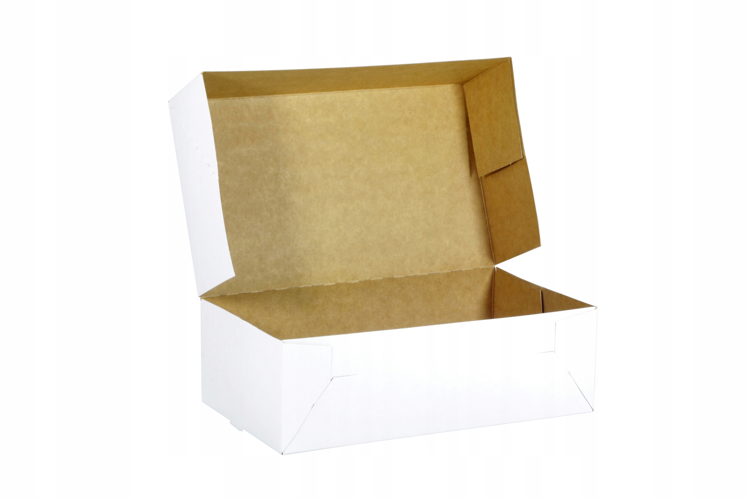 

Pudełko Na Ciasto Pączki Tort Białe 25x15x8 5szt.