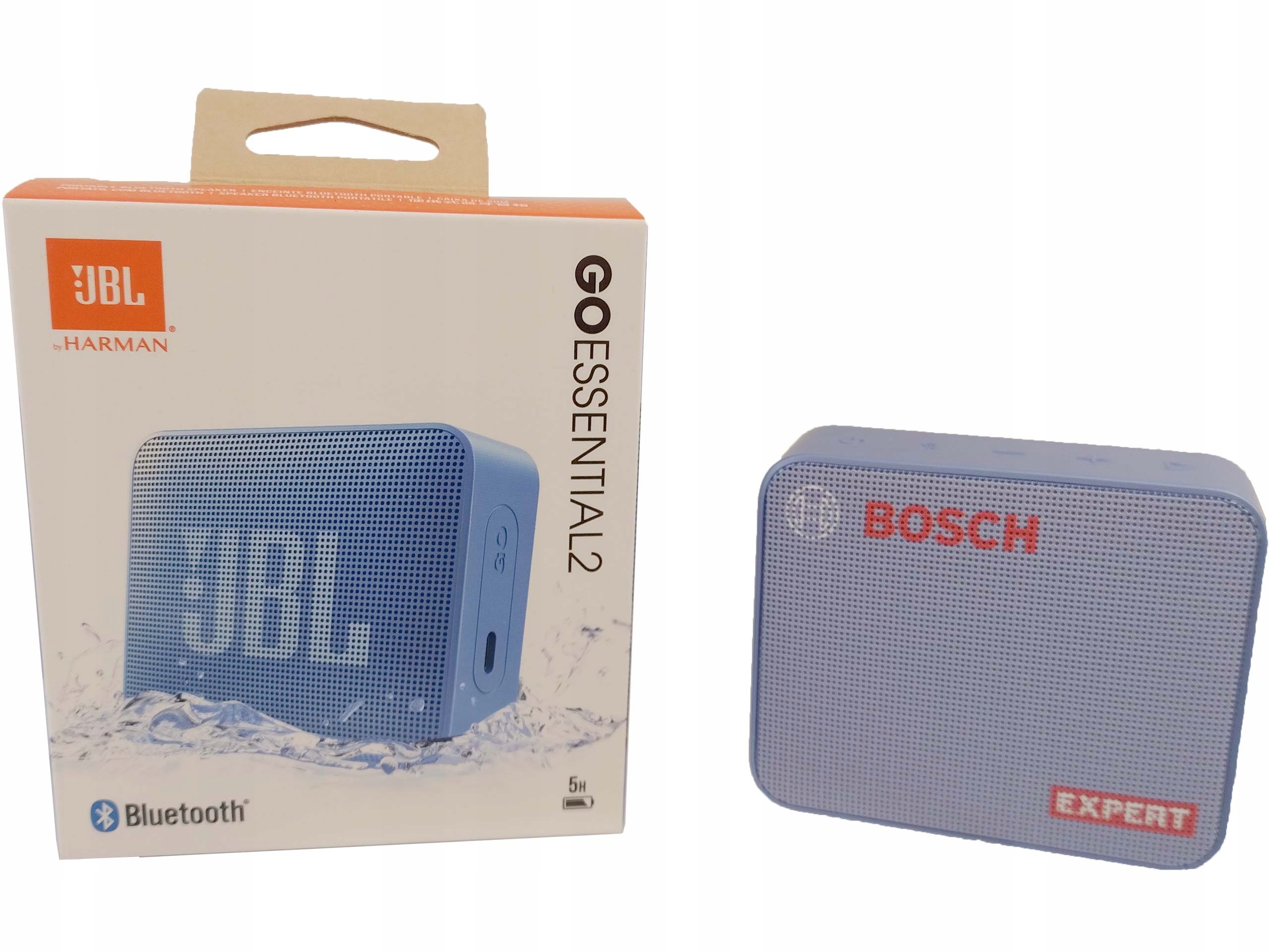 Głośnik przenośny mobilny Jbl Go Essential 2 niebieski z logo Bosch