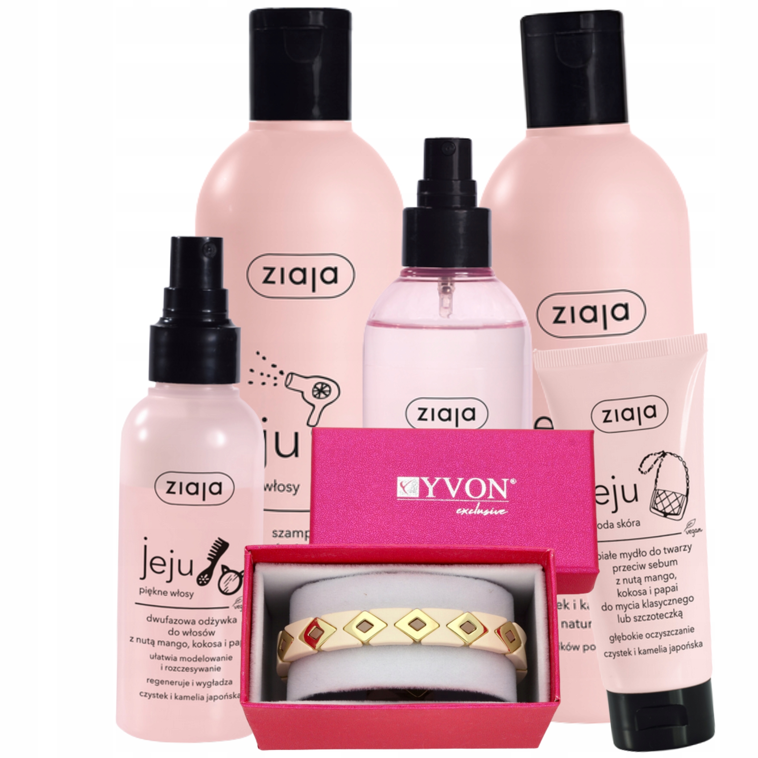 Ziaja Jeju Różowy Zestaw Dla Nastolatki w ozdobnym opakowaniu