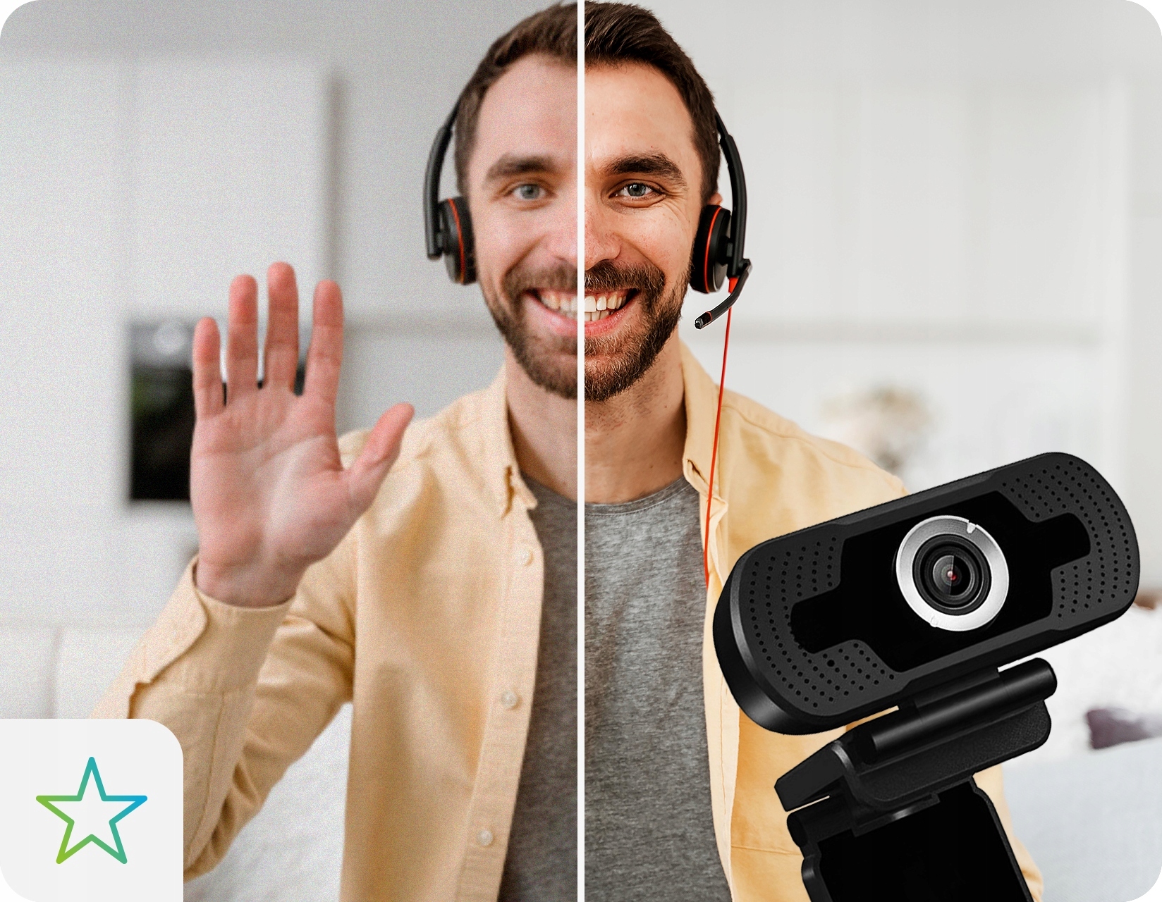 KAMERA INTERNETOWA KAMERKA USB FULL HD MIKROFON Model K05