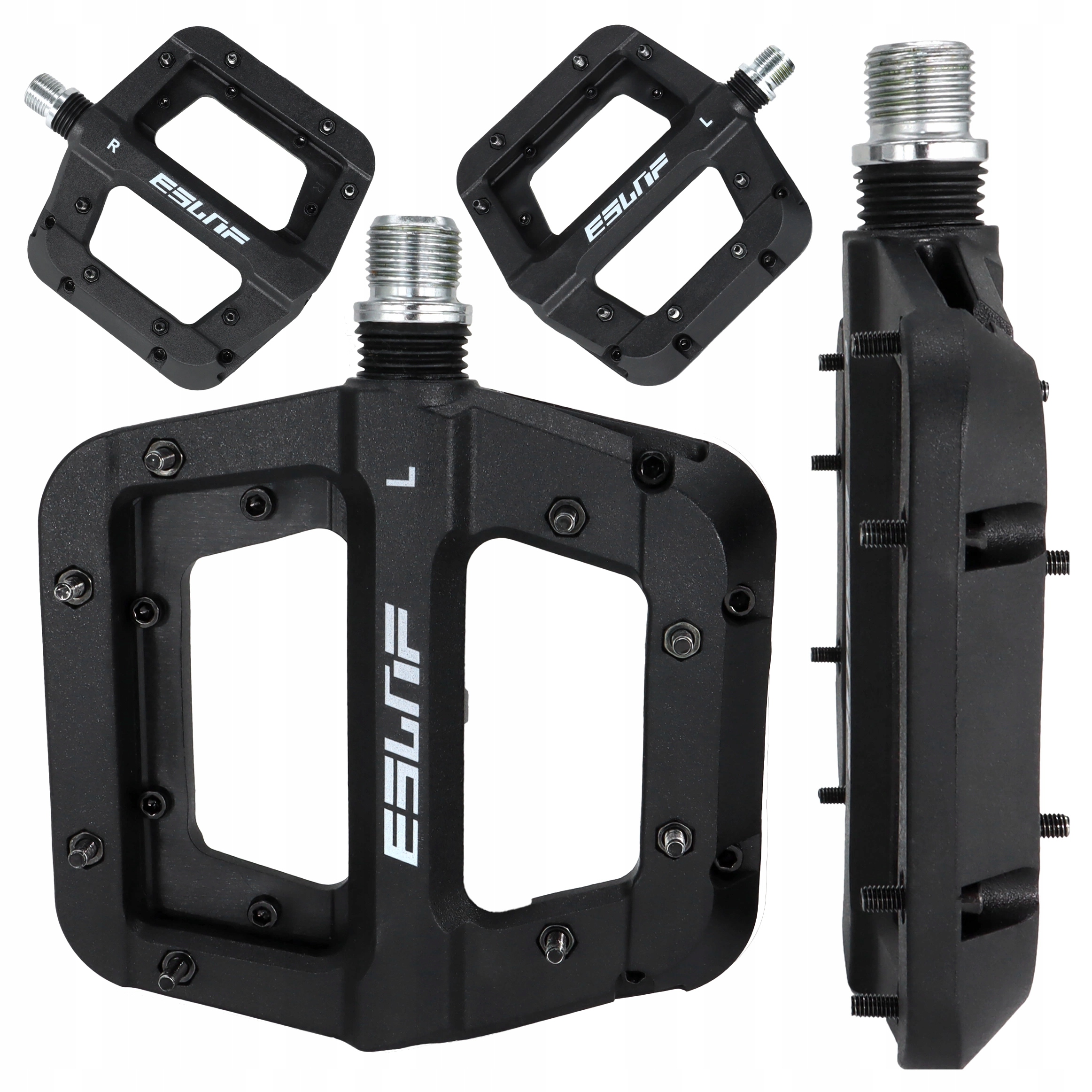 PEDAŁY ROWEROWE 3 ŁOŻYSKA ALUMINIUM PINY MTB BMX 9/16