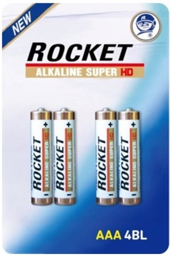

4x Bateria Alkaliczna Rocket Hd Aaa LR03 LR3