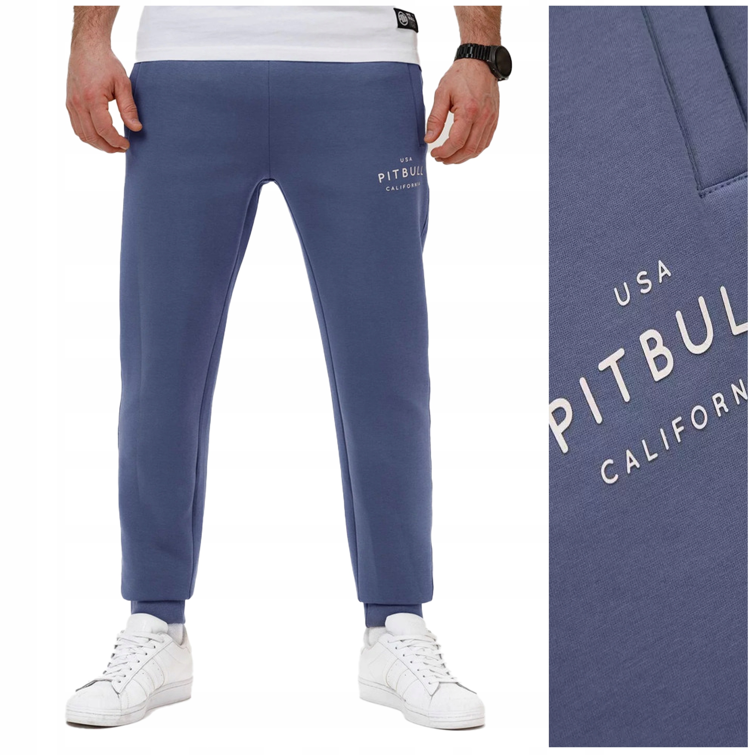 Dresové kalhoty Pit Bull „sampson“ – vel. M modré džínové