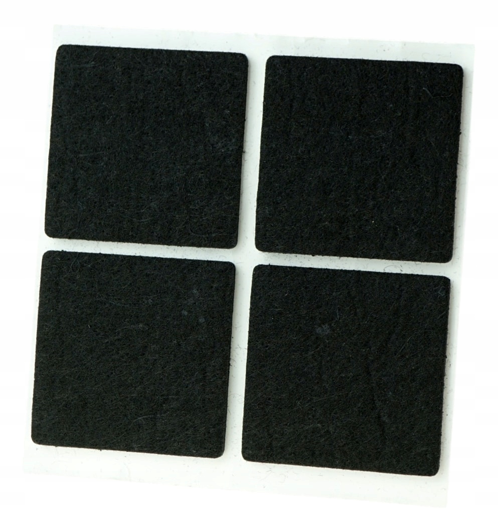 

4 x Podkładka filcowa pod meble 40 x 40 mm czarna