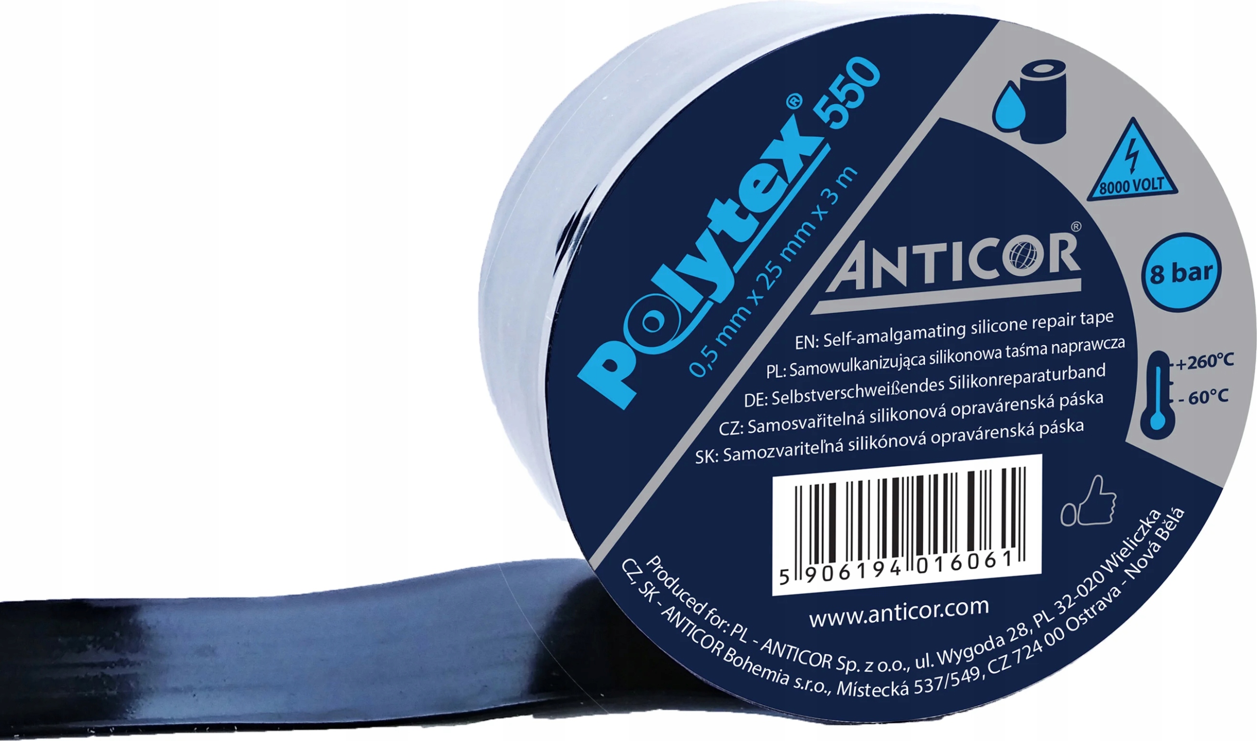 

Taśma silikonowa naprawcza samowulkanizująca 25x3m