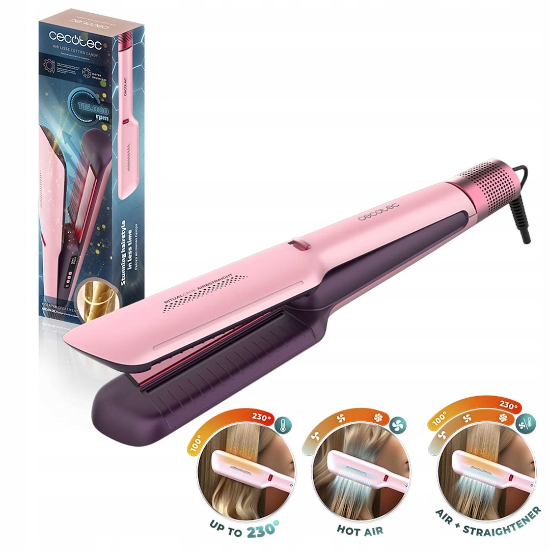 Aeronarovnávačka Cecotec Air Lisse Cotton Candy