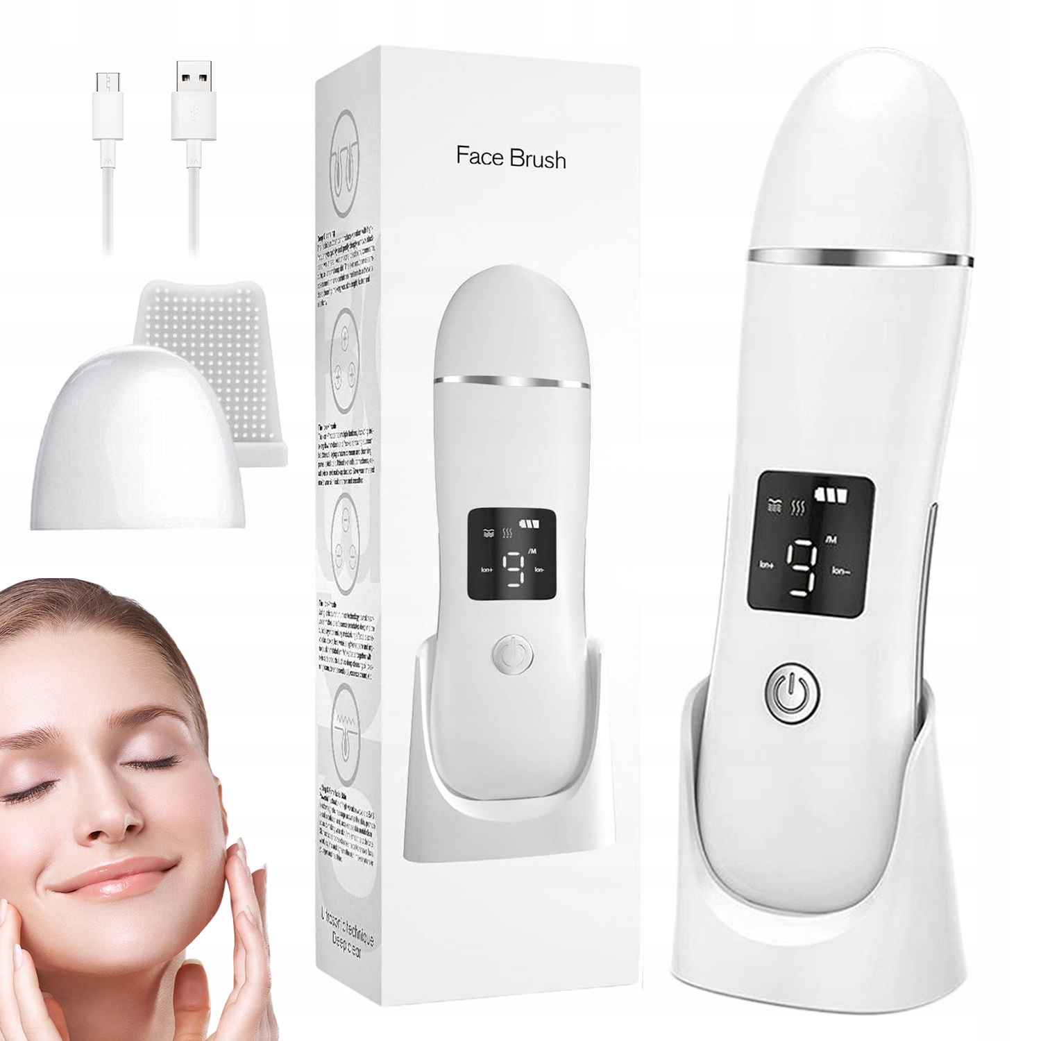 Bezdrátový Kavitační Peeling Sonoferéza Na Obličej