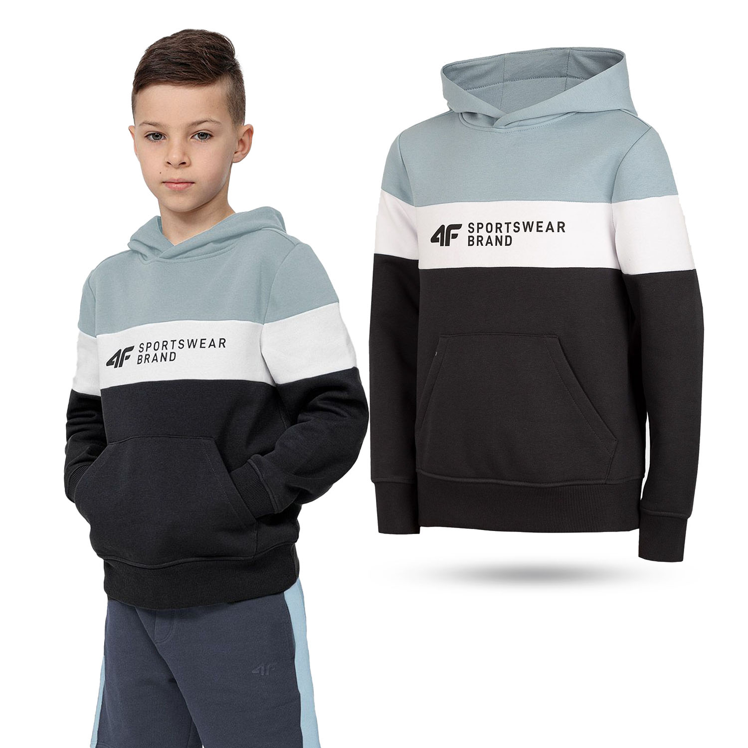 

Bluza Chłopięca 4F Dresowa Z Kapturem L22-JBLM003