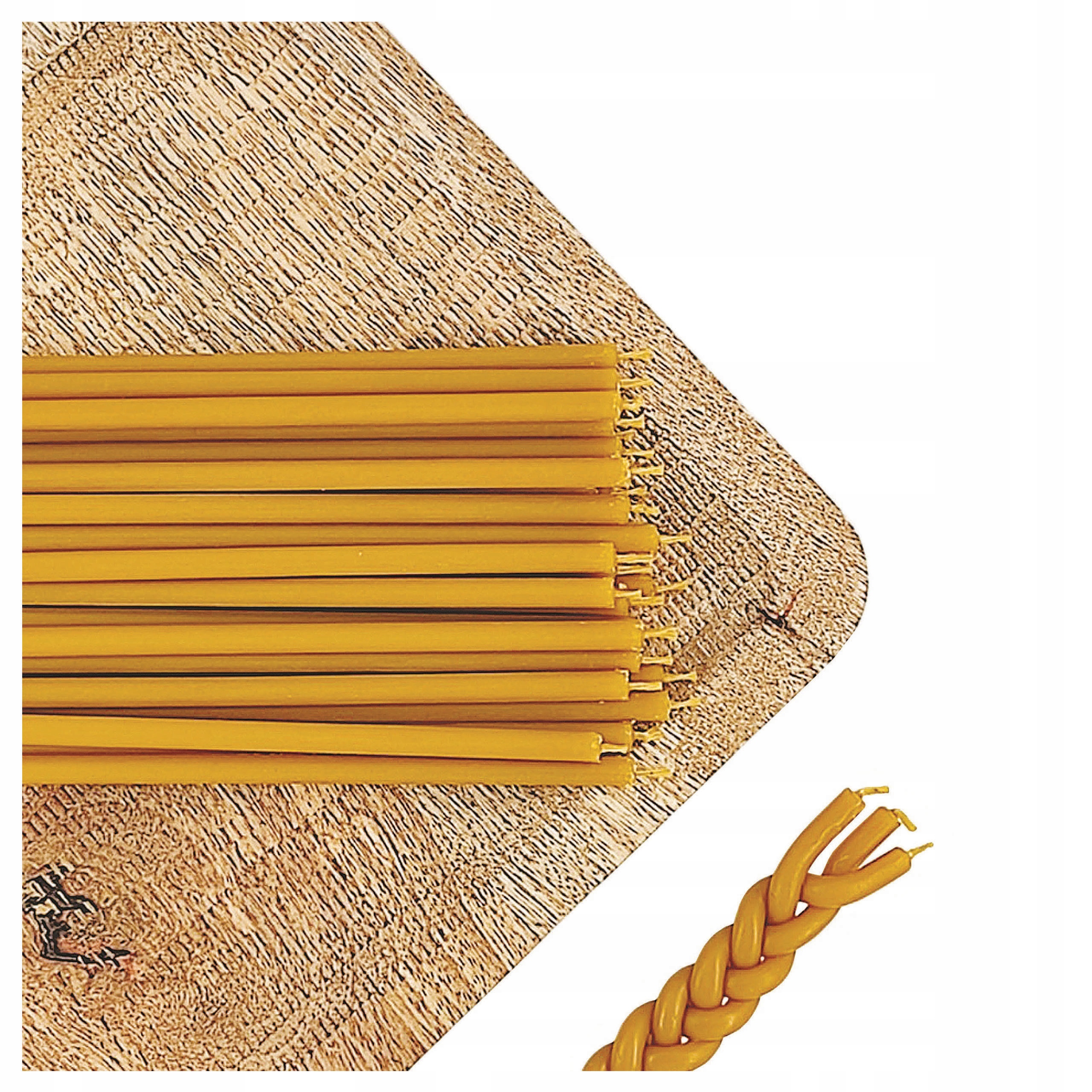 Kostolné sviečky z včelieho vosku 100 % vosk nekvapkajú 50min 17cm 500ks