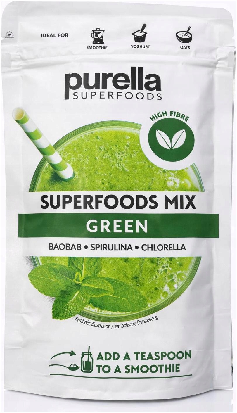 Purella SUPERFOODS MIX DETOX 40g! BAOBAB, SPIRULINA, CHLORELLA, MORINGA