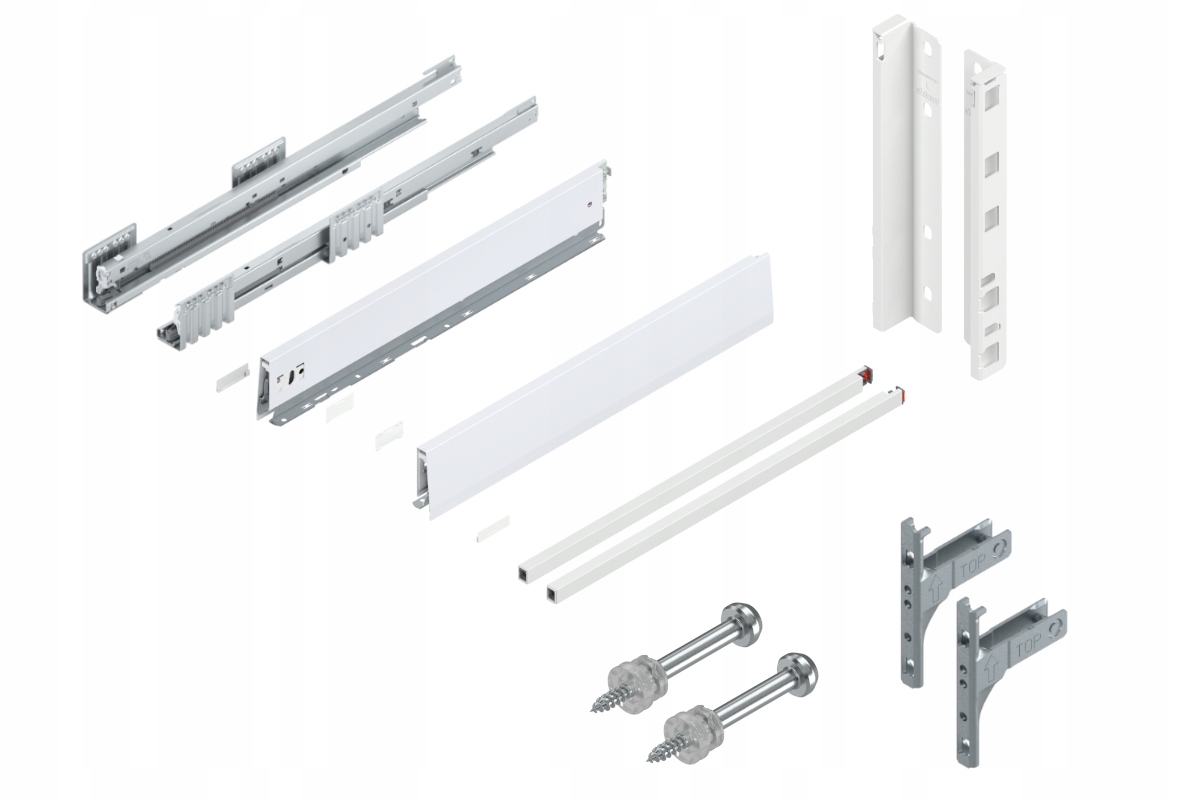 Blum Szuflada Merivobox 550 Wysoka E Blm Biała 40kg