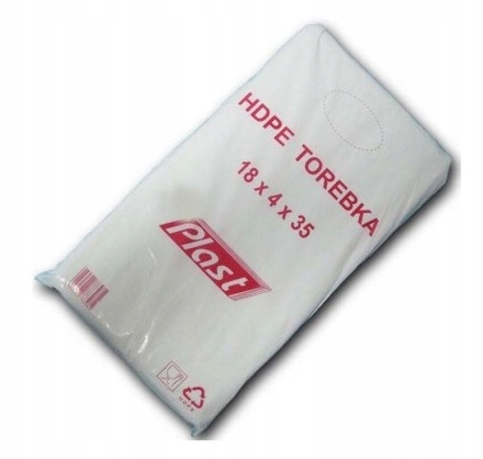 Woreczki foliowe HDPE 18/4/35cm 800SZT