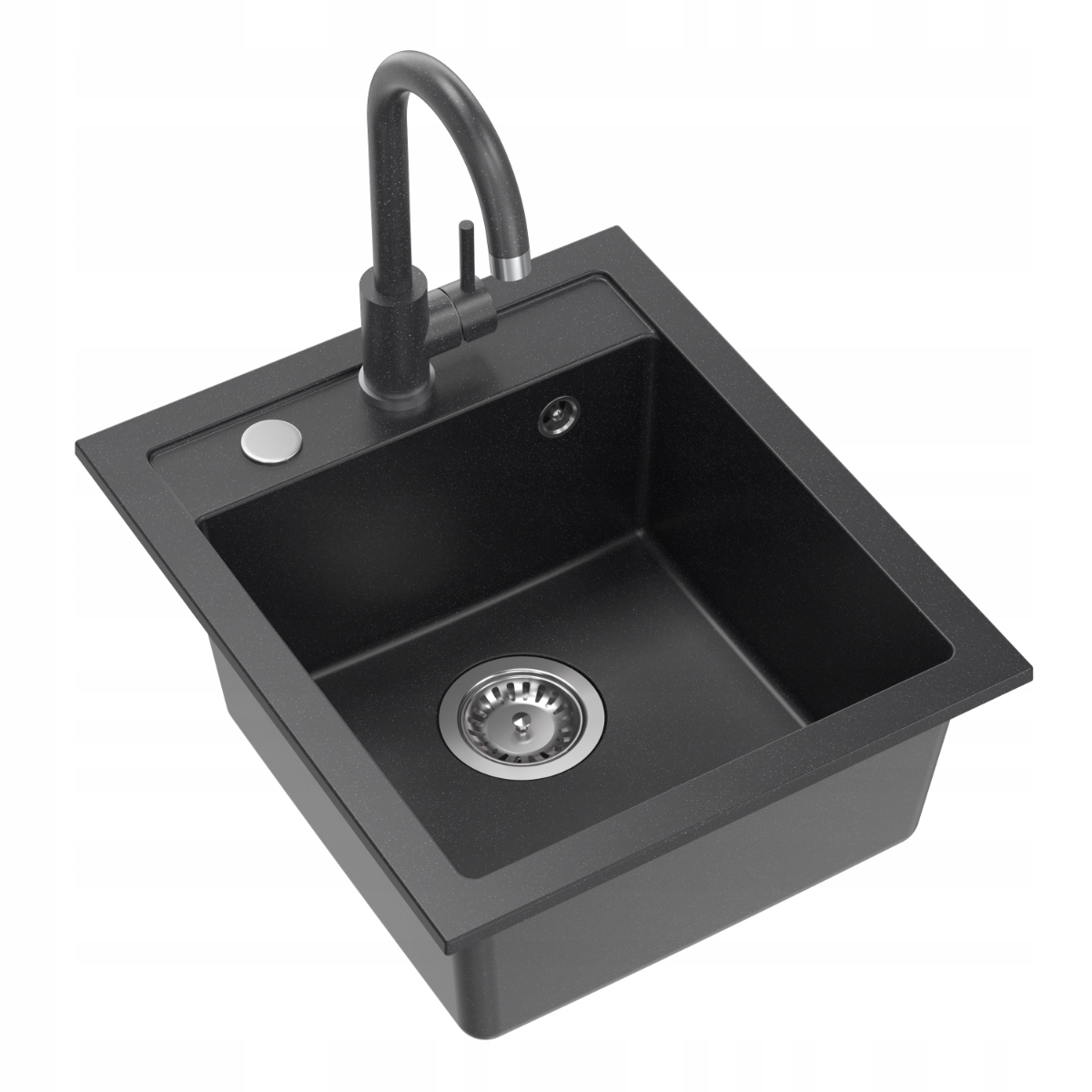 Quadron Johnny 100 granitový dřez 1-komorový 43x50 cm sifonová baterie