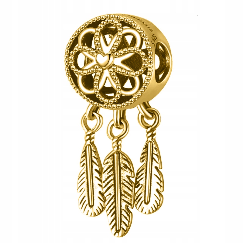 

Charms złoty Łapacz Snów srebro 925 zawieszka