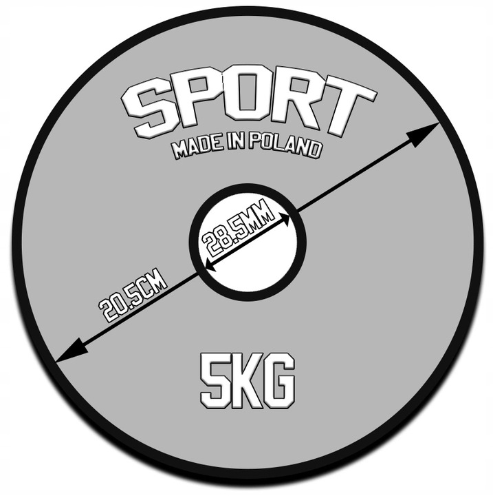 HANTLA ŻELIWNA 1x50 kg hantel 50kg gryf obciążenie Marka inna