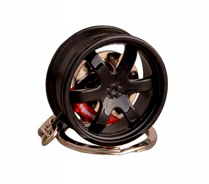 BRELOK METALOWY ZAWIESZKA DO KLUCZY TOREBKI FELGA Z TARCZĄ HAMULCOWĄ