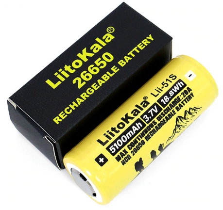 

Akumulator LiitoKala ogniwo 26650 3,7V 20A 5100mAh