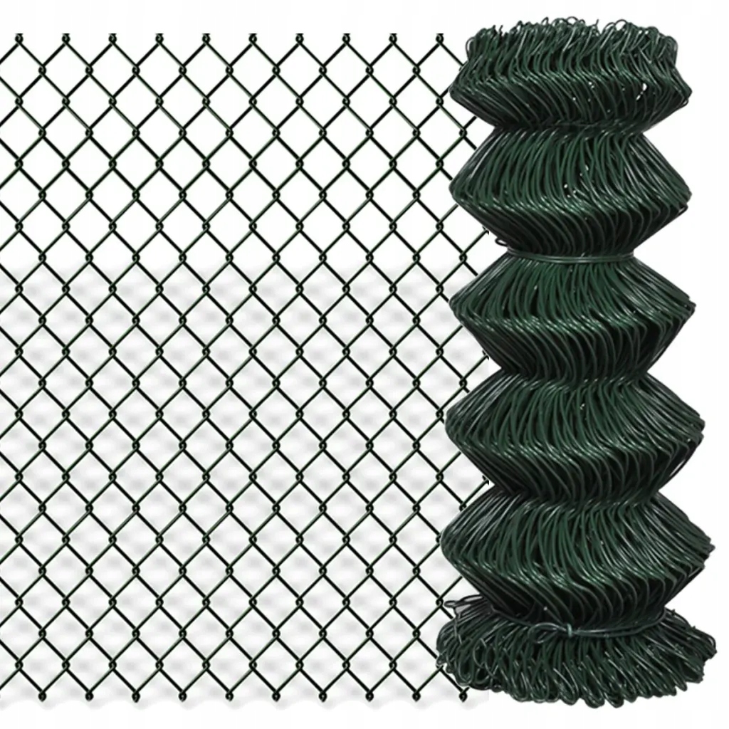 Pvc plotová síť 0,8 x 15 m zelená, drát 2,8 mm