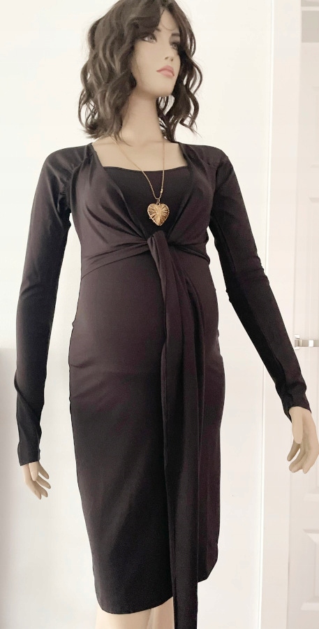 Šaty pohodlné čokoládové Xs/s