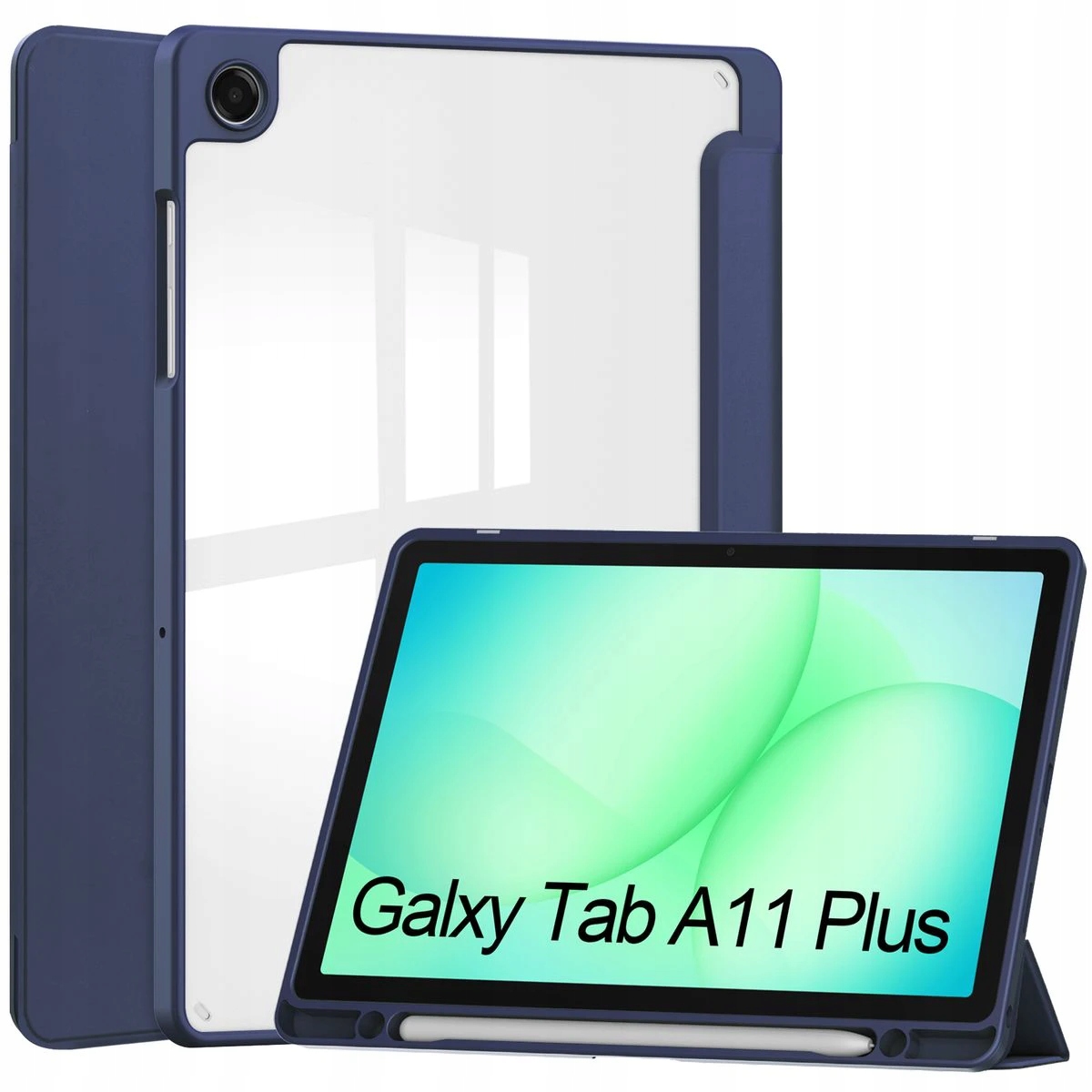 Etui stylowe Bizon do Galaxy Tab A11 Plus/A9 Plus case z podstawką z klapką