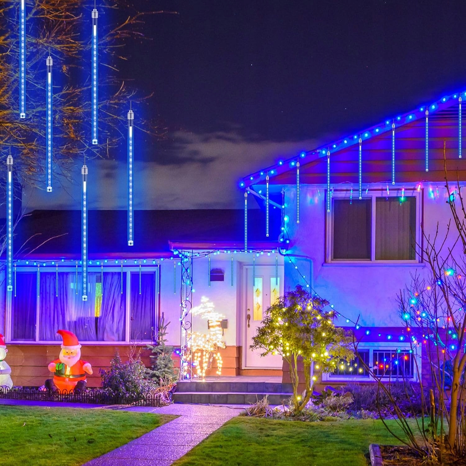 5 RUREK DESZCZ METEORYTÓW OŚWIETLENIE BOŻONARODZENIOWE 540DIOD LED 30CM Motyw sople