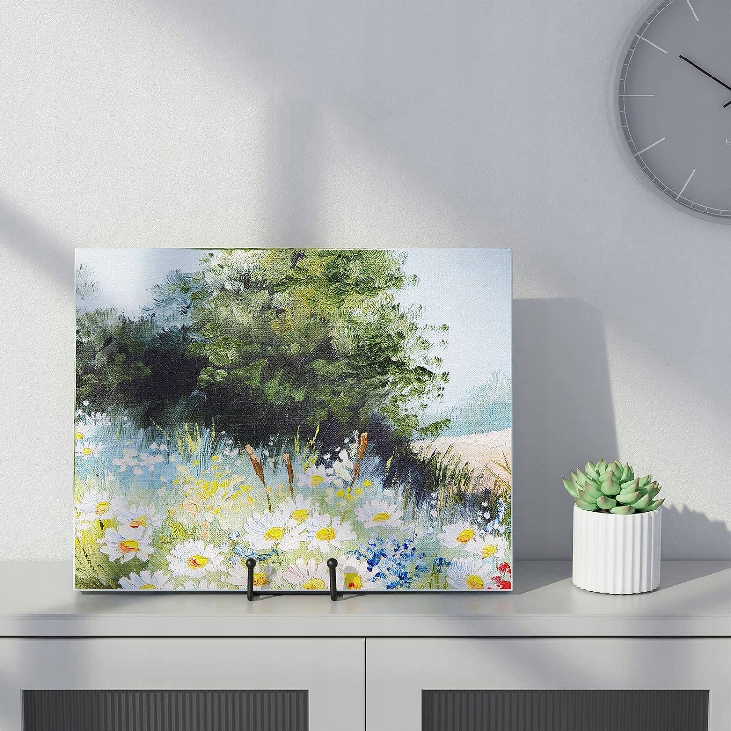 3 X UCHWYT NA PŁYTĘ STOJAK EKSPOZYCYJNY, METALOWE STOJAK NA RAMKI DO ZDJĘĆ Szerokość 75 mm